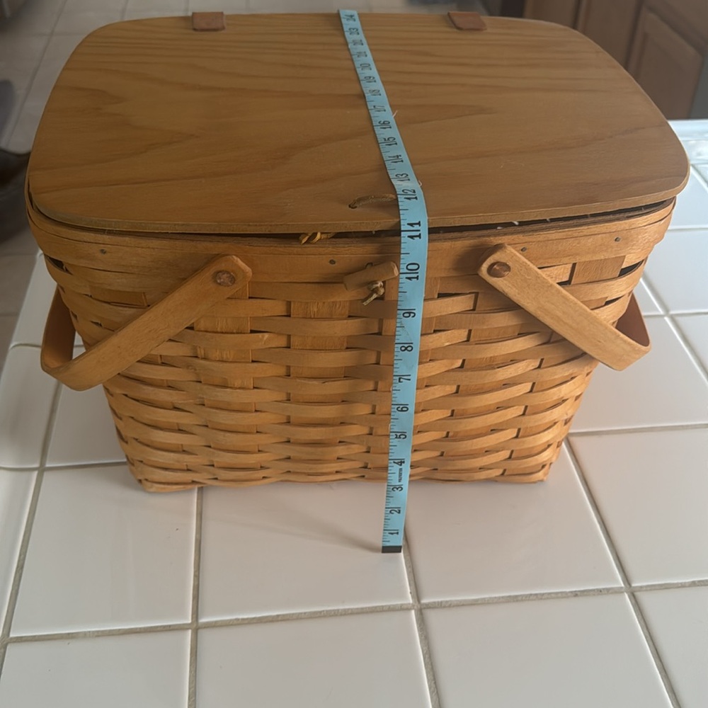 🐈‍⬛Longaberger XL Picnic basket - Picture 10 of 10